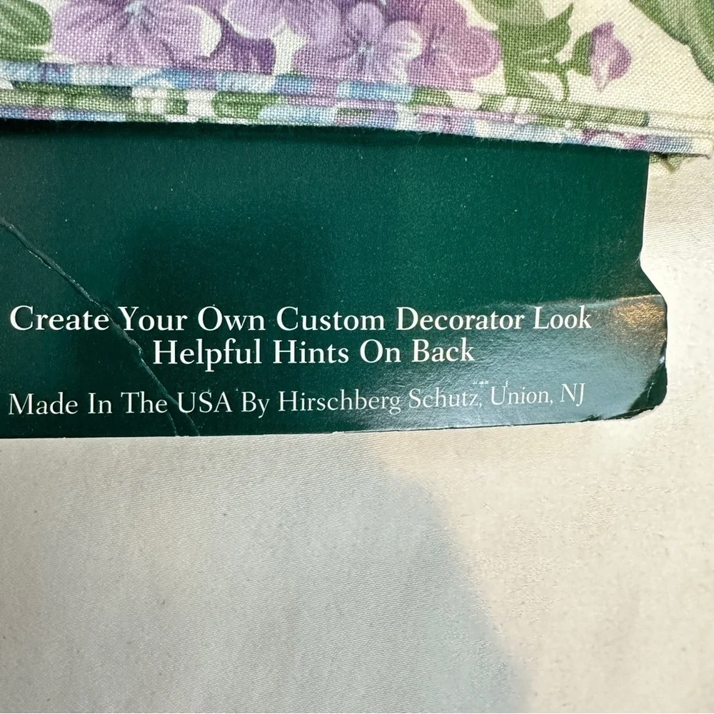 NWT Hirschberg Shutz Set‎ Vintage Floral Valences 84” x 14”